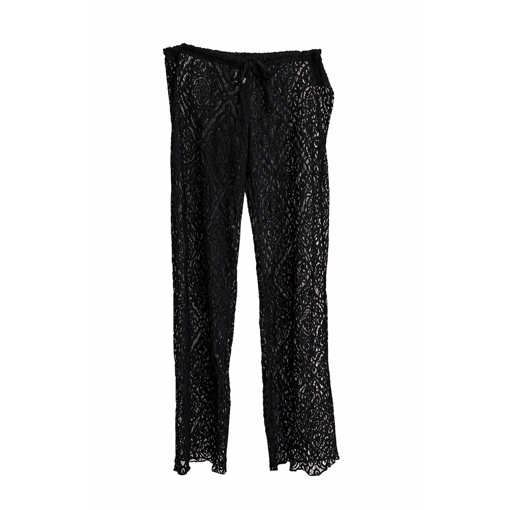 BECCA Swim Black Lace Cover-Up Pants | NWT | Size Large | Nordstrom MSRP $88